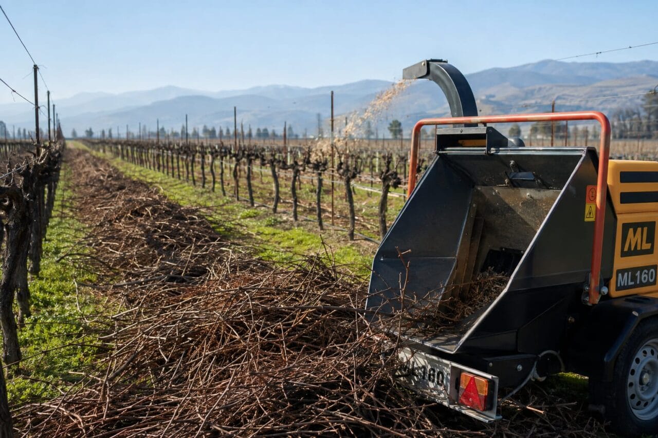 Arriendo de Chipeadora para Viñas: Cómo Optimizar la Poda en Chile 1 Arriendo de Chipeadora para Vinas Como Optimizar la Poda en Chile scaled