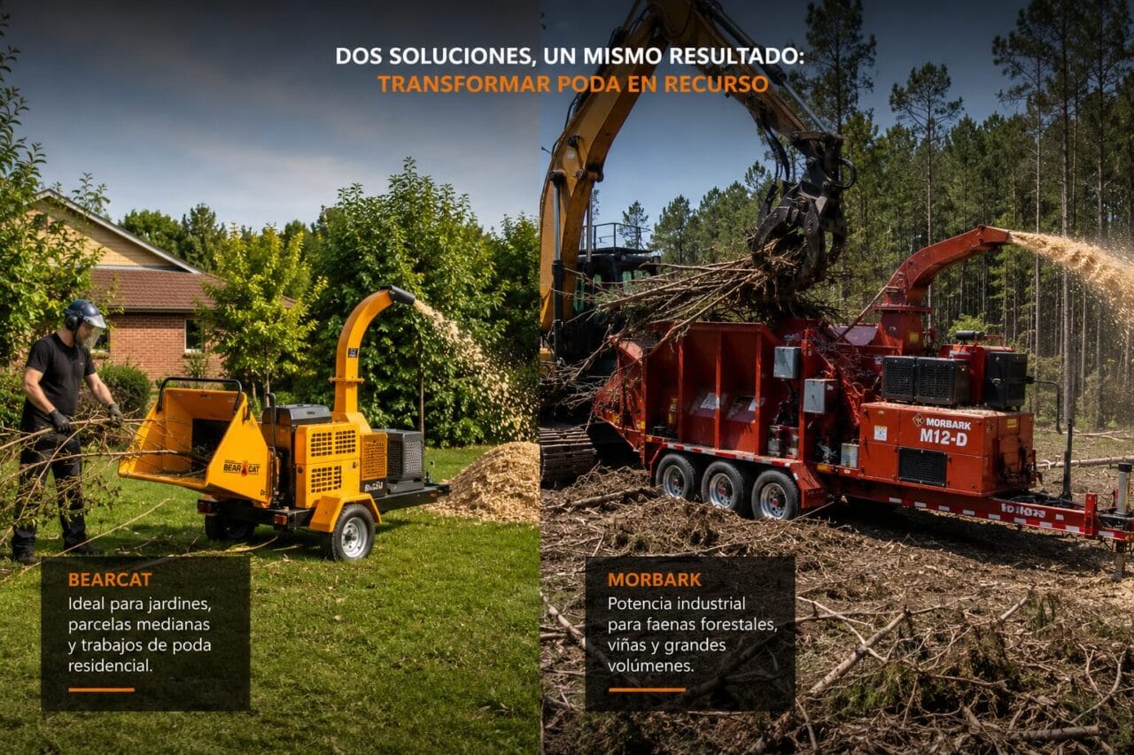 Chipeadora Bearcat vs Morbark Cual Elegir Segun tu Proyecto en Chile scaled