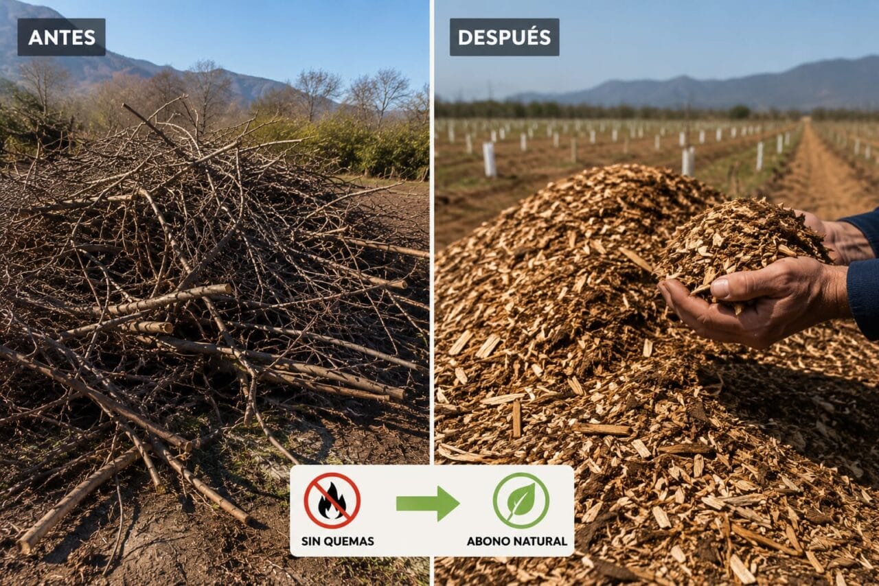 Chipeo de Poda: La Alternativa Legal y Rentable a la Quema en Chile 1 Chipeo de Poda La Alternativa Legal y Rentable a la Quema en Chile scaled